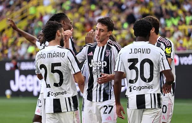 Juventus players in pre-season