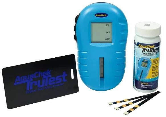 AQUACHEK TruTest digitální tester k zjištění volného chloru, PH a celkové alkality.