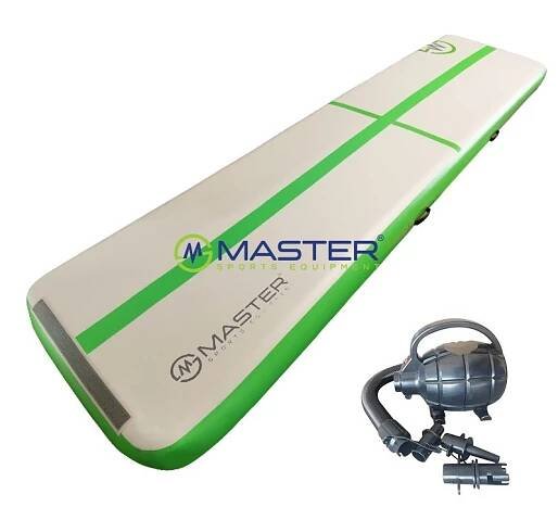 Airtrack MASTER nafukovací žíněnka 400 x 100 x 10 cm - zelená