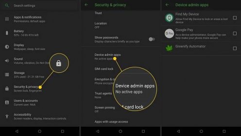 Hidden Android Administrator Apps
