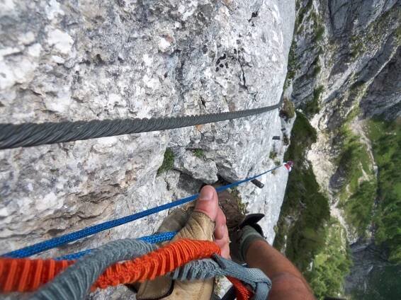 hany.info - Seewand klettersteig, horní část, Rakousko, Solná komora, Dachstein, Alpy