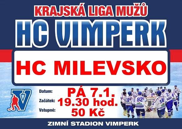 NAŠE MĚSTO VIMPERK: Hokejisté zvou na další domácí zápas krajské ligyZa krásnější Vimperk