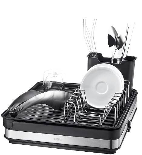 GEFU Smartline odkapávač na nádobí 30-51 x 36 cm černý
