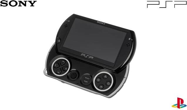 Psp Go Hitam Estetika Di Atas Putih Wallpaper