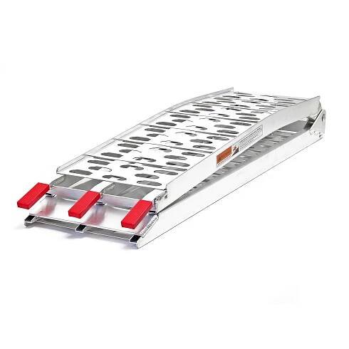 Rampa Wiltec 220x28 cm 340 kg pro čtyřkolky ATV, hliníková skládací rampa