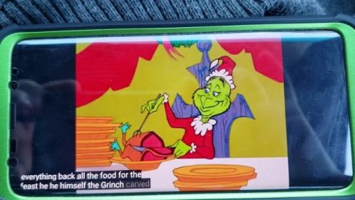 He himself the grinch carved the roast beast