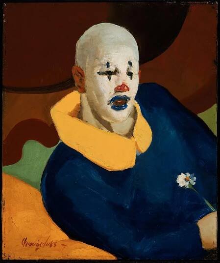 "A Clown" © 1929 George Benjamin Luks