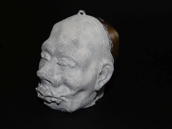 Printing in 3D - Shrunken head