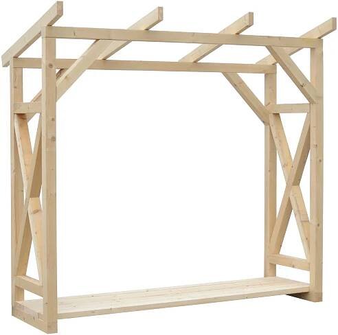 Dřevník Dřevník samostatně stojící s pultovou střechou 760×2 335×2 460 mm