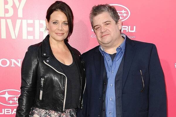 LOS ANGELES, CA - JUNE 14: Meredith Salenger and Patton Oswalt attend the premiere of "Baby Driver" at Ace Hotel on June 14, 2017 in Los Angeles, California. (Photo by Jason LaVeris/FilmMagic)
