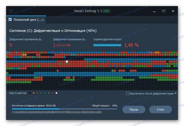 Defragmentace disku pomocí inteligentního defragmentace v systému Windows 7