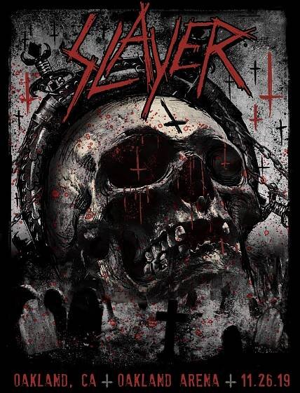 XIII Design, LLC - Slayer - Oakland Event Poster