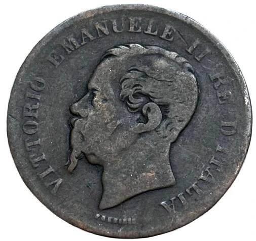 Itálie 5 centesimi 1862 - Král Viktor Emanuel II. (1861 - 1878)