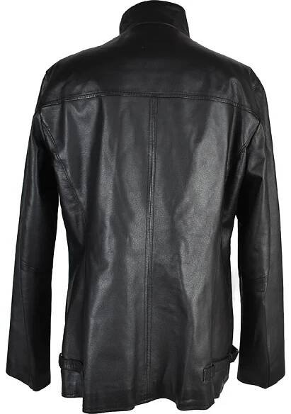 KOŽENÁ dámská černá měkká zateplená bunda na zip KARA 42 - Coat-Master.cz