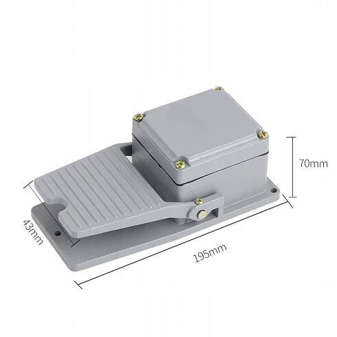 NOŽNÍ SPÍNAČ TLAČÍTKOVÝ PEDÁL KOVOVÝ 15A P1BO ELEKTRICKÝ ROBUSTNÍ 230V za 298.00CZK - Allegro