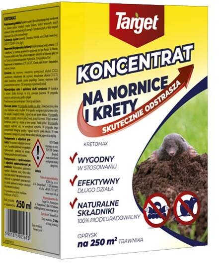 Odpuzovač proti krtkům lesní zvěře KRETOMAX TARGET 250 ml