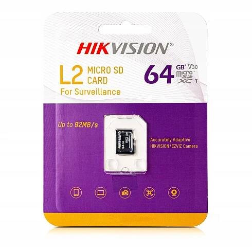 Paměťová karta microSD 64GB HS-TF-L2 HIKVISION