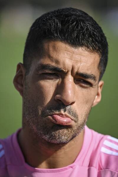 Luis Suarez, Inter Miami CF player, close-up portrait.