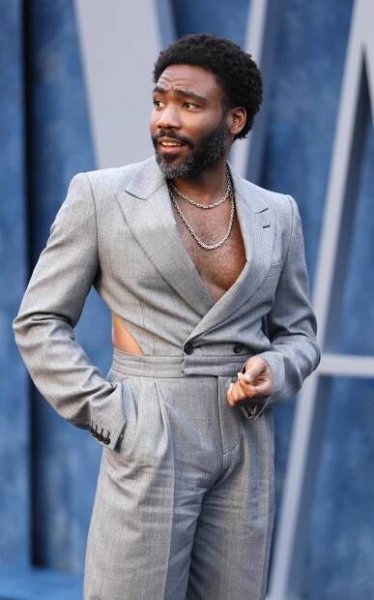 Donald Glover arrives at the Vanity Fair Oscar party during the 95th Academy Awards on March 12, 2023 in Beverly Hills, California.