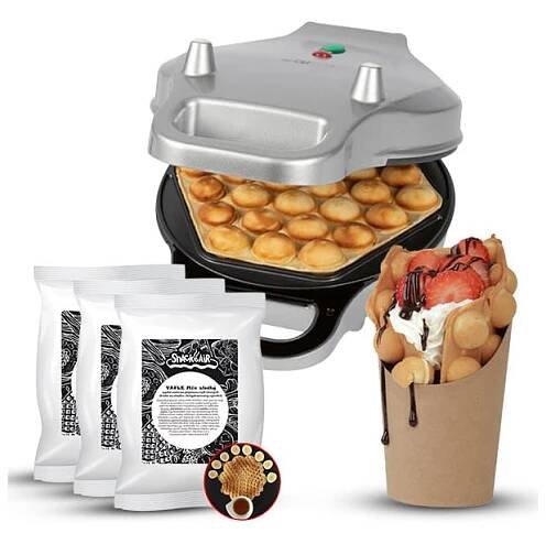 Bubble vafle výhodný set (vaflovač, těsto, obaly)