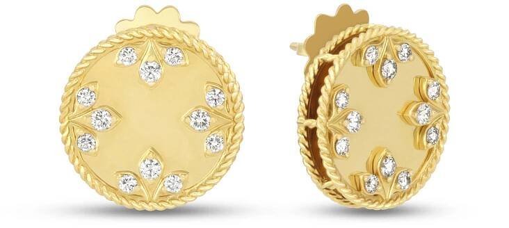 VENETIAN MEDALLIONS EARRINGS WITH DIAMONDS