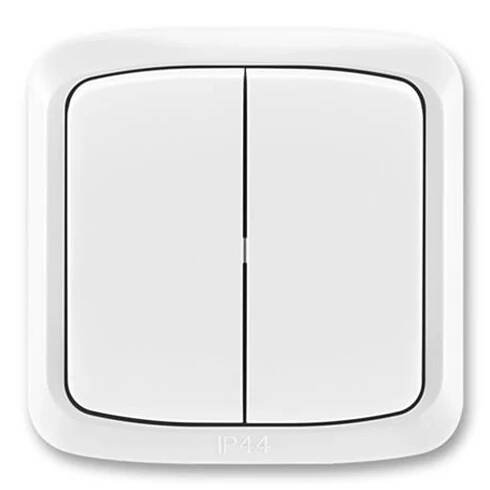 ABB Tango® Přepínač sériový IP 44, zapuštěný, bílá (3558A-05940 B)