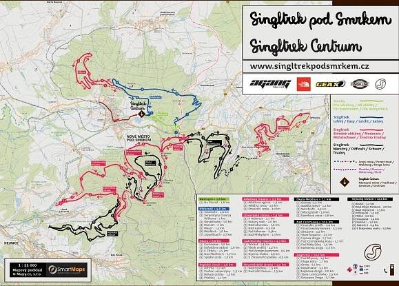 Mapa Singltrek