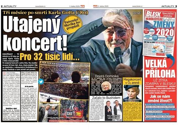 Nedělní Blesk předplatné - Noviny - Magaziny.cz