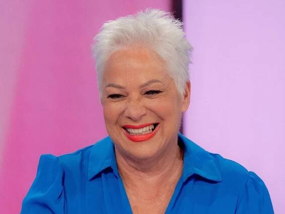 Denise Welch, 65, sizzles in risque corset and see-through tights