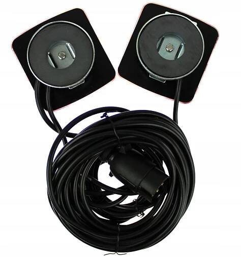 Světla na přívěsný vozík s 7,5m kabelem, 4, funkce, montáž na magnet, 12V (TT.12007) - PRACOVNÍ LED OSVĚTLENÍ