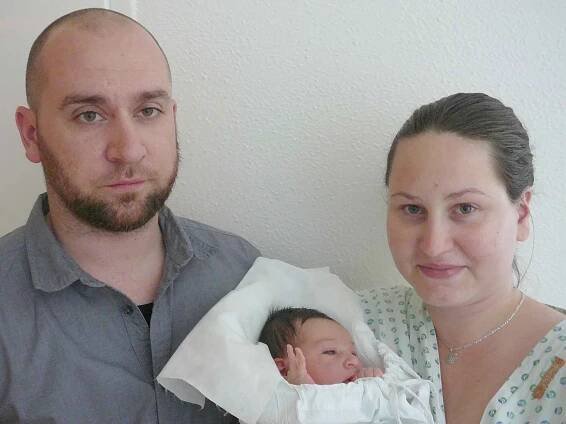 Lenka Trnková, Přílepy. Narodila se 11. října 2015. Váha 2,88 kg, míra 48 cm. Rodiče jsou Tereza a David Trnkovi (porodnice Kladno).