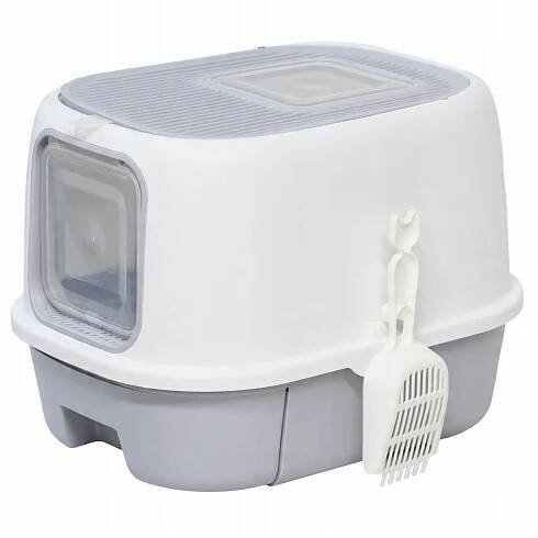 KOČIČÍ WC - BOX NA STELIVO PRO KOČKY S LOPATKOU 331572