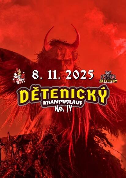 Dětenický Krampuslauf: Průvod krampus čertů a pekelný food festival, Dětenice