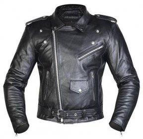 Kožený křivák na motorku OZONE Ramones, bunda na chopper + DOPRAVA ZDARMA