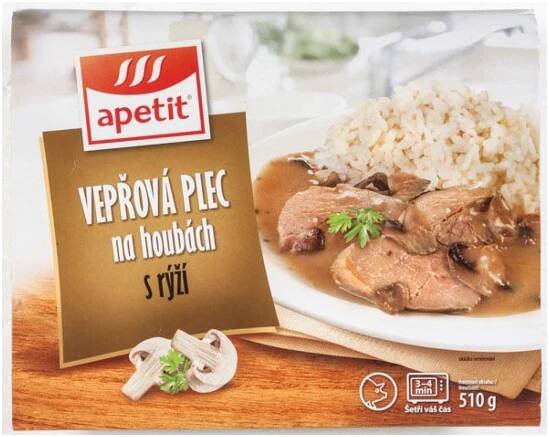 Vepřová plec na houbách s rýží Apetit, Hamé levně | Kupi.cz