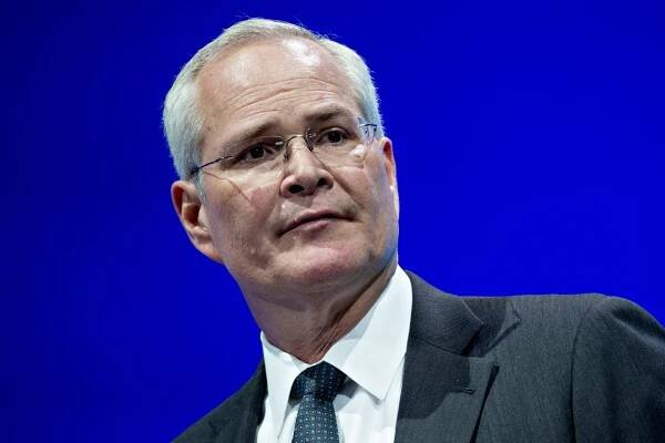 Darren Woods, chairman and chief executive officer of Exxon Mobil Corp., speaks during the World Gas Conference in Washington, D.C., U.S, on Tuesday, June 26, 2018. The 27th World Gas Conference, themed Fueling the Future, is held every three years in the country holding the Presidency of the International Gas Union (IGU). Photographer: Andrew Harrer/Bloomberg via Getty Images