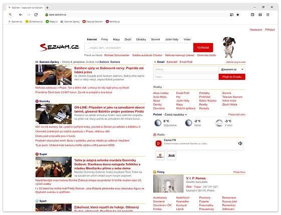 Homepage - náhled