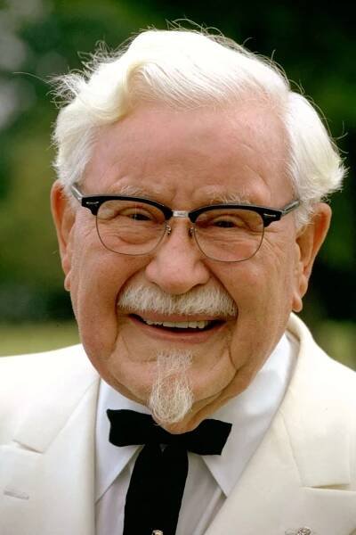 Col Harland Sanders founder of Kentucky Fried Chicken