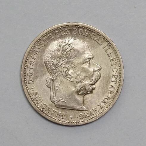 Franz Josef - 1 korona 1896, vzácnější - Numismatika