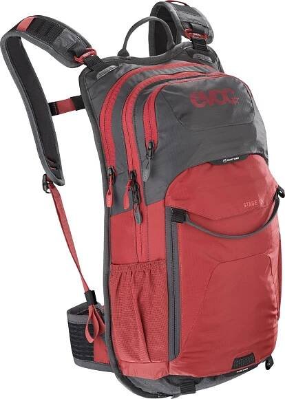 Cyklistický batoh Evoc Stage 12L - carbon grey/chili red