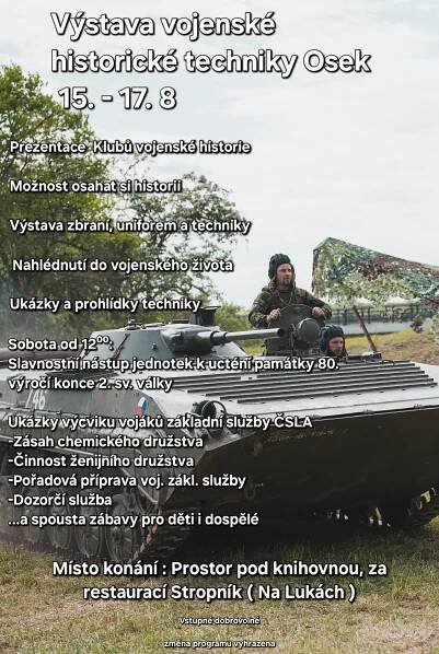 Výstava vojenské historické techniky Osek