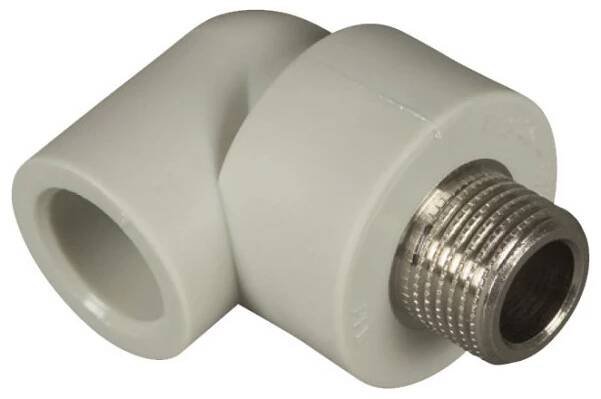 PPR koleno s kovovým závitem vnějším 25x1/2" od 48 Kč