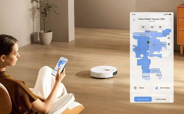 Robotický vysavač Xiaomi Robot Vacuum X20+