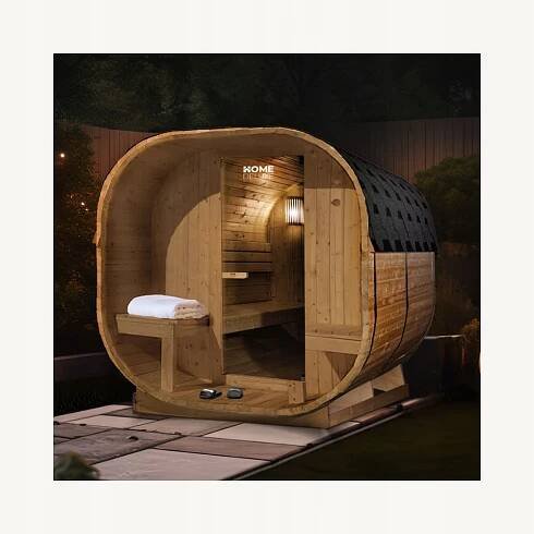 Finská sauna suchá 4 os. HD Cube Deluxe L+ PŘÍSLUŠENSTVÍ, KAMNA, PŘEDSÍŇ