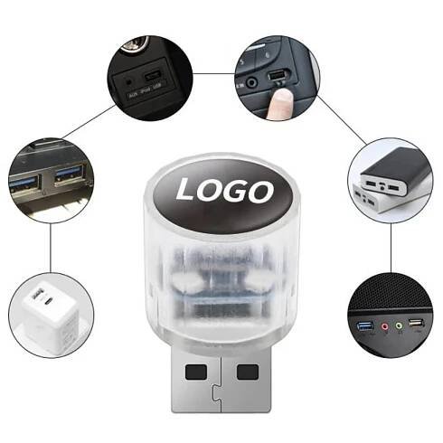 Dekorativní mini LED světlo USB pro interiéry automobilů