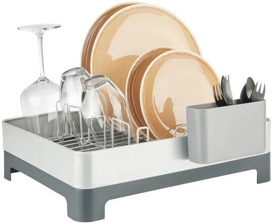 Odkapávač na nádobí MICHAEL - šedá, Moderní, kov/plast (49/32/16,6cm) - Mömax