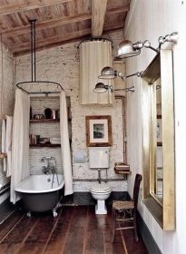 Koupelna ve stylu podkroví (54 fotografií): navrhněte pokoj s malou plochou, interiérovou výzdobou