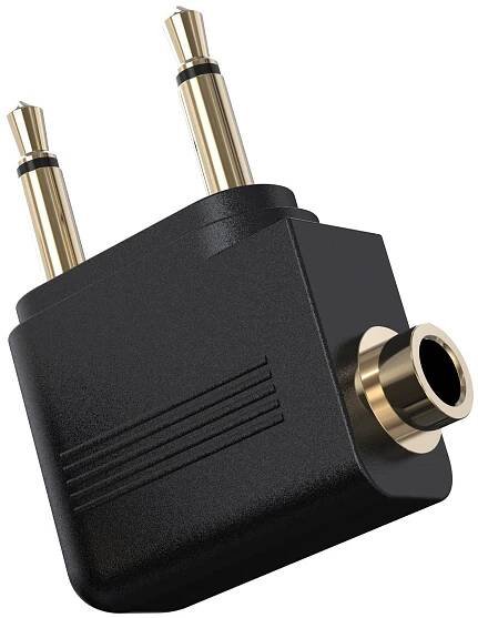 2-prong adapter for international flights