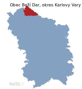 Boží Dar v okrese Karlovy Vary
