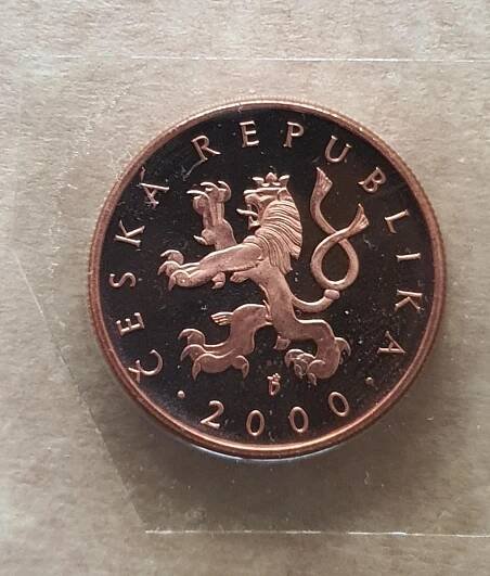 10 Kč 2000 proof ze sady! Katedrála!! Vzácná!!